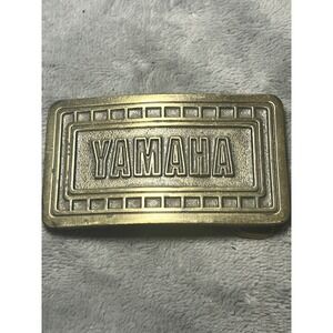 Vintage Yamaha Brass Tone Belt Buckle Genuine Yamaha Accessory Motorcycle